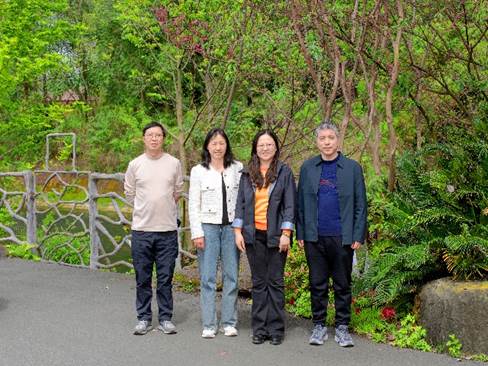 一群人站在树下合影 描述已自动生成